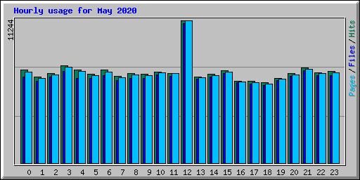 Hourly usage for May 2020